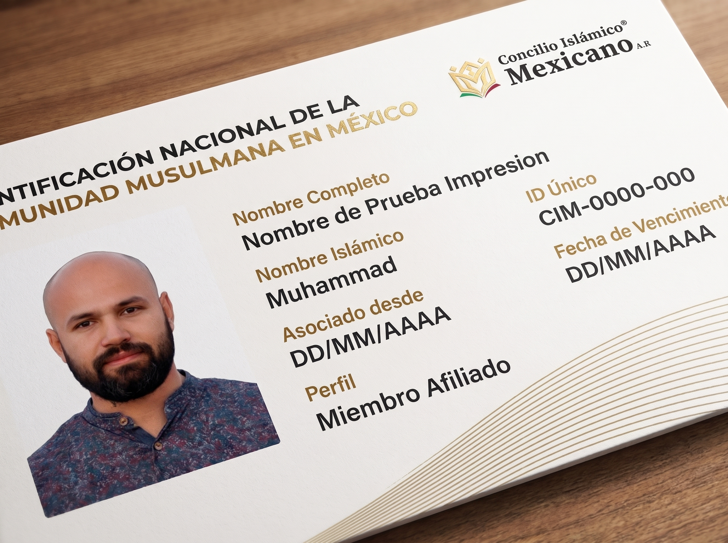Credencial frontal